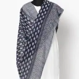 fig Printed Scarf with Tassels-picture-15