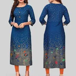 vbuyz Graphic Print Straight Kurti-picture-41
