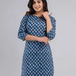 feranoid Floral Print Straight Kurta-picture-52
