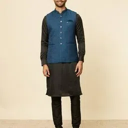manyavar Men Regular Fit Nehru Jacket-picture-28