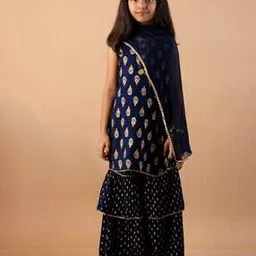 misbis Floral Print 3-Piece Kurta Set-picture-45