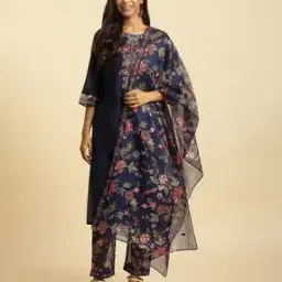 Women Embroidered Straight Kurta with Pants & Dupatta-picture-19