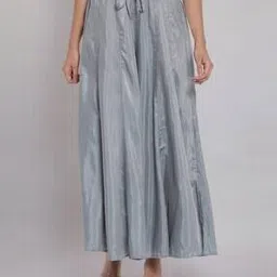 w Flared Palazzos with Semi-Elasticated Waistband-picture-13