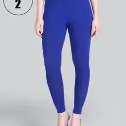 lyra Pack of 2 Ankle-Length Leggings with Elasticated Waist-picture-33