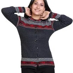 grand line Women Floral Woven Cardigan with Full Sleeves-picture-19