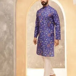 sojanya Men Ethnic Motifs Printed Long Kurta-picture-12