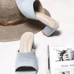 selfiee Women Slip-On Chunky Heeled Sandals-picture-12
