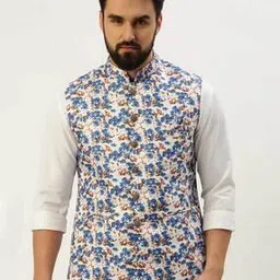 showoff Floral Print Nehru Jacket-picture-20