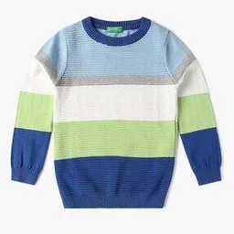 united colors of benetton Boys Colourblock Regular Fit Sweater-picture-41