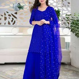 wedani Women Embroidered Semi-Stitched Straight Dress Material-picture-28