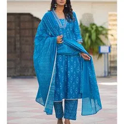 kiana house of fashion Women Floral Anarkali Kurta Set-picture-30