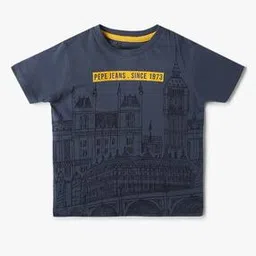 pepe jeans Boys Benett SS IP Printed Regular Fit Round-Neck T-Shirt-picture-36