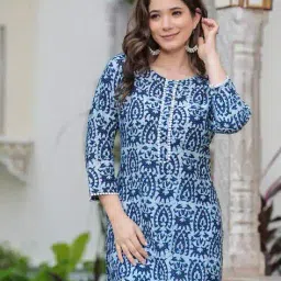 mialo fashion x ag Women Printed Straight Kurti image 1