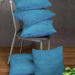 homely by romee Pack of 5 Heathered Square Cushion Covers 16"x 16"-picture-41