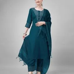 aradhna Embellished & Embroidered Straight Kurta Set-picture-38