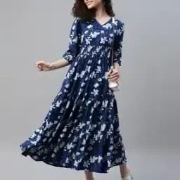 raiyani enterprise x ag Women Floral Print Tiered Dress-picture-20