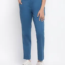 fabindia Ankle-Length Flat-Front Trousers-picture-47