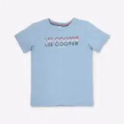 lee cooper Brand Print Slim Fit Round-Neck T-shirt-picture-20