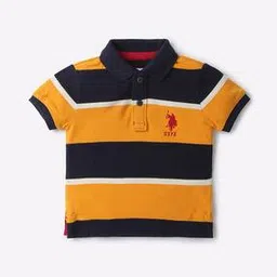 Striped Cotton Polo T-Shirt-image-25