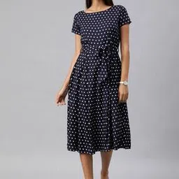 swishchick Women Polka-dot A-Line Dress-picture-31
