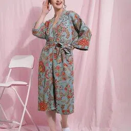 lacylook Women Floral Print Bathrobe-picture-51