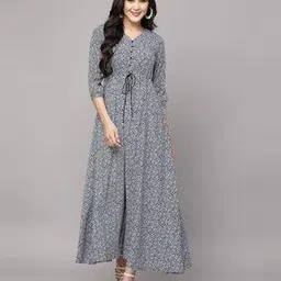 aayu-all about you Floral Print Fit and Flare Dress-picture-38