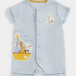 mothercare Round-Neck Romper with Applique-picture-40