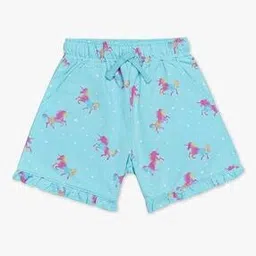 Unicorn Print Shorts with Drawstring Waist-image-26