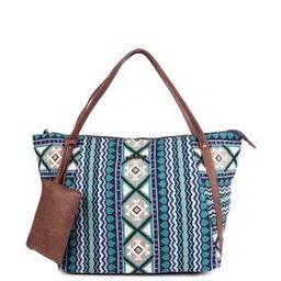 astrid Geometric Print Tote Bag with Pouch-picture-50