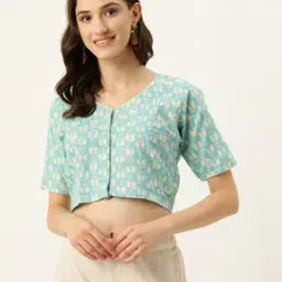 molcha by babita singh Women Printed Front-Open Blouse-picture-35