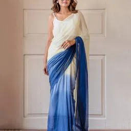 jinal & jinal Women Chanderi Mul Linen Cotton Saree with Ombre Style Print and Digitally Printed Design Printed Saree-picture-32