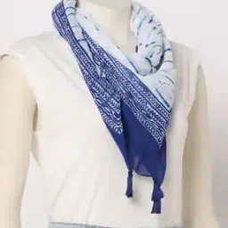 fig Printed Scarf with Tassels-picture-17