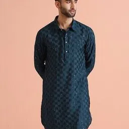 kisah Men Embellished Regular Fit Kurta-picture-29
