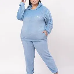 klotthe Hoodie T-Shirt & Joggers Nightwear Set-picture-26