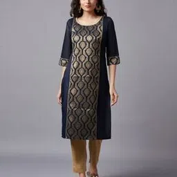 aurelia Round-Neck Straight Kurta-picture-44