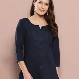 yufta Women Embroidered Regular Fit Tunic-picture-39