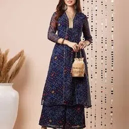 globus Women Printed A-Line Kurta Suit Set-picture-37