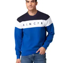 allen cooper Colourblock Crew-Neck Sweatshirt -picture-27