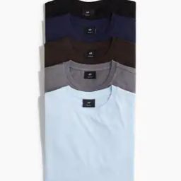 h&m Men 5-Pack Regular Fit T-Shirts-picture-39