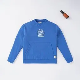 ed-a-mamma Typographic Print Sweatshirt with Kangaroo Pocket-picture-14