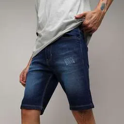 campus sutra Men Regular Fit Denim Shorts-picture-38