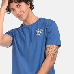 Regular Fit Brand Print Crew Neck T-Shirt-image-29