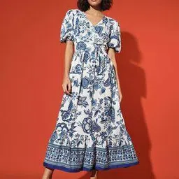 the dry state Floral Print Fit & Flare Dress-picture-34