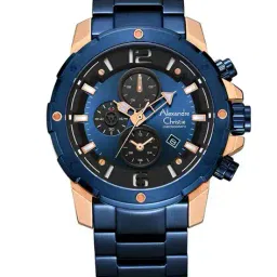 alexandre christie Men Water-Resistant Chronograph Watch-6410MCBURBU image 1