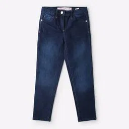 point cove Girls Lightly Washed Cotton Jeans-picture-53