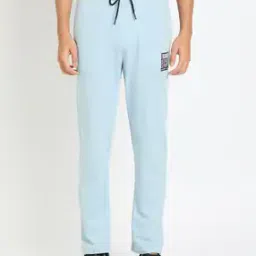 club york Men Typographic Print Track Pants with Insert Pockets-picture-13