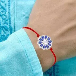 om jewells Stone-Studded Tie-Up Rakhi-picture-12