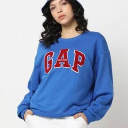 gap Solid Logo Printed Pullover Hoodie-picture-37