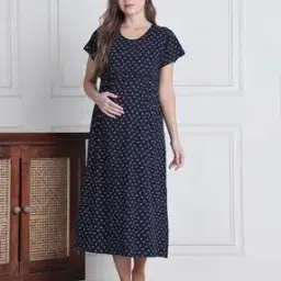 secret wish Women Round Neck Printed Nighti-picture-16