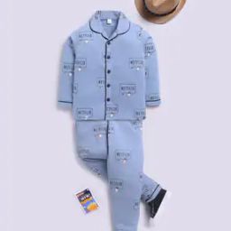 clt.s Typographic Print Shirt & Pyjamas Set-picture-14
